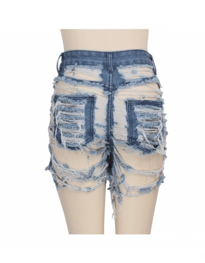 Replica  Summer Fashion Ripped Denim Shorts For Women #796183 $29.12 USD for Wholesale