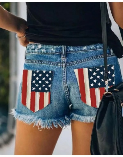  Summer Printing Women's Fashion Casual Denim Shorts #796184 $29.63 USD, Wholesale Fashion Jeans