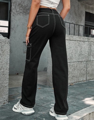 Replica  Women's Versatile Pockets High Waist Jeans #796186 $25.73 USD for Wholesale