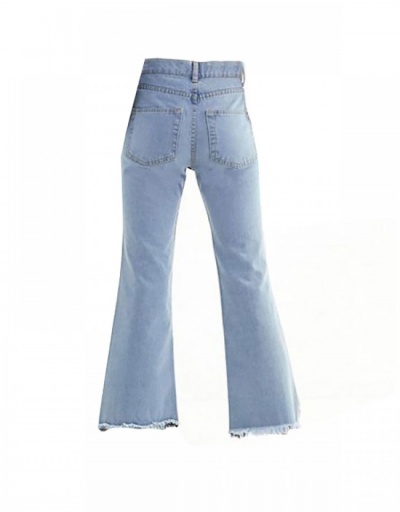 Replica  Casual High Waist Contrast Color Women's Denim Pants #796191 $31.53 USD for Wholesale