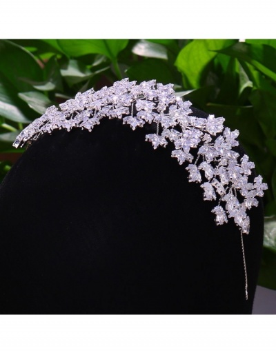  Luxury White Cristal  Bridal Hair Headband #796215 $74.90 USD, Wholesale Fashion Hair Accessories