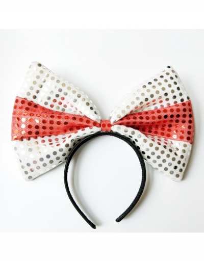 Replica  Sequins Bow American Flag Pattern Hair Hoops #796216 $8.38 USD for Wholesale