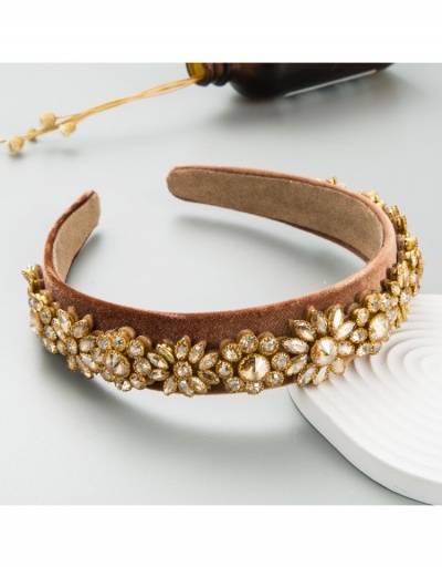  Rhinestone Flower Fashion Women's Headband #796218 $18.25 USD, Wholesale Fashion Hair Accessories