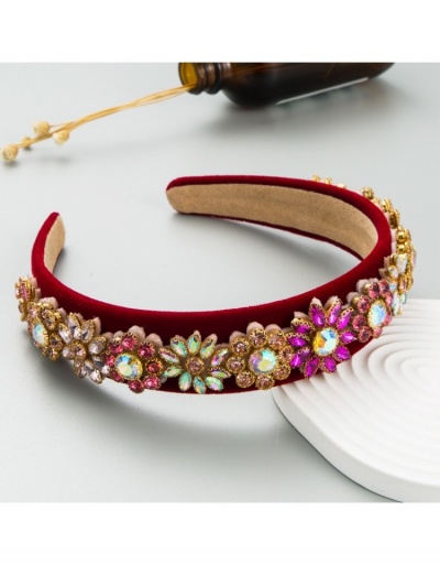 Replica  Rhinestone Flower Fashion Women's Headband #796218 $18.25 USD for Wholesale