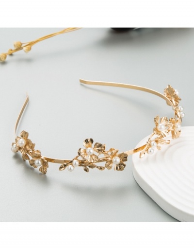 Replica  Rhinestone Faux Pearl Flower Versatile Headband #796220 $7.95 USD for Wholesale