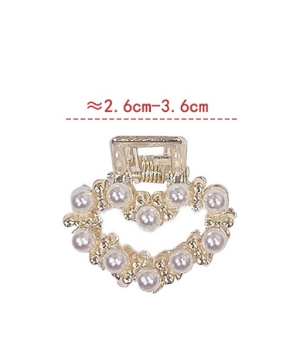 Replica Cute Heart Rhinestone  Faux Pearl Hair Claw Clips #796225 $2.77 USD for Wholesale