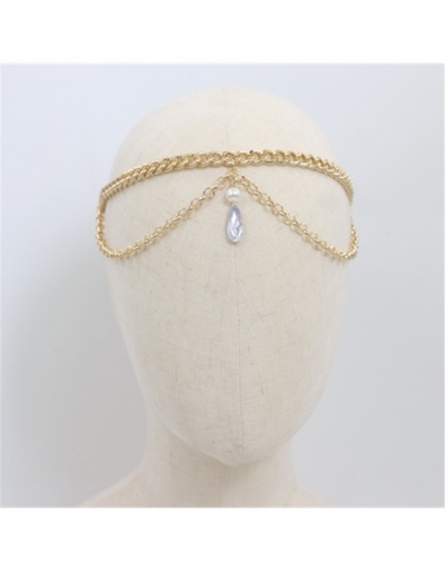 Replica National Style Hollow Out Faux Pearl Metal Hair Accessories #796228 $7.97 USD for Wholesale