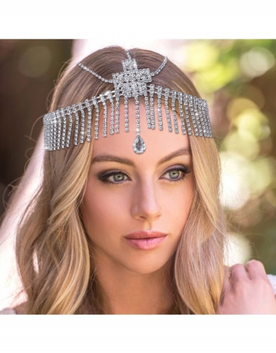 Replica  Fashion Tassel Rhinestone Pendant Headband #796243 $26.07 USD for Wholesale