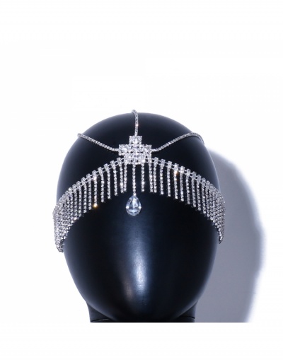 Replica  Fashion Tassel Rhinestone Pendant Headband #796243 $26.07 USD for Wholesale