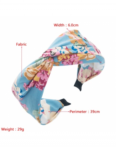 Replica Korean Style Printed Rural Style Hair Hoop #796263 $6.89 USD for Wholesale