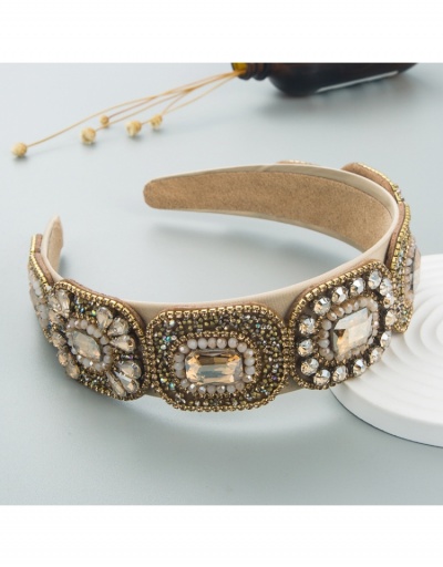 Rhinestone  Zircon Width  Hair Hoops For Women #796269 $20.61 USD, Wholesale Fashion Hair Accessories