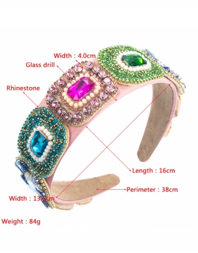 Replica Rhinestone  Zircon Width  Hair Hoops For Women #796269 $20.61 USD for Wholesale