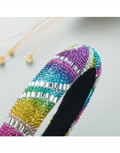 Replica Ladies Colorful Rhinestone Hair Hoop #796271 $11.80 USD for Wholesale