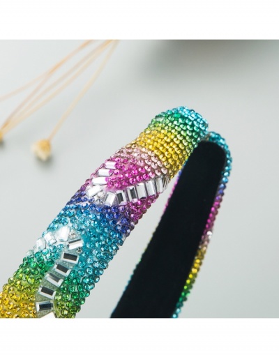 Replica Ladies Colorful Rhinestone Hair Hoop #796271 $11.80 USD for Wholesale