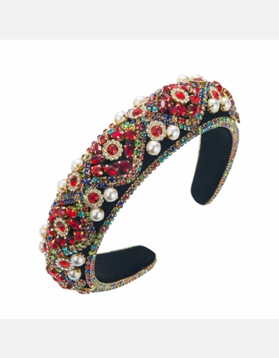 Replica Faux Pearl Patch Female Hair Hoop #796283 $19.96 USD for Wholesale