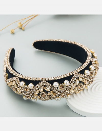 Replica Faux Pearl Patch Female Hair Hoop #796283 $19.96 USD for Wholesale