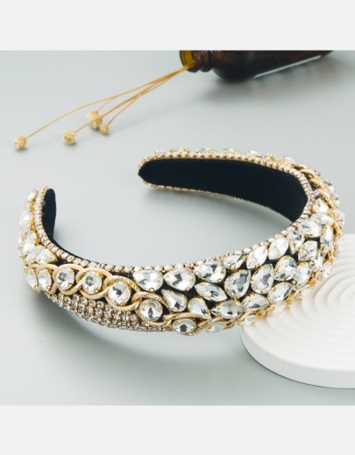 Replica Contrast Color Patchwork Women's Wide Hair Accessories #796284 $21.17 USD for Wholesale