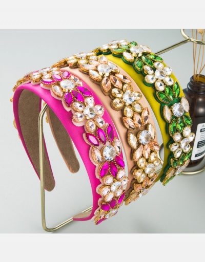 Replica Glass Drill Patchwork Hair Bands For Women #796286 $16.53 USD for Wholesale