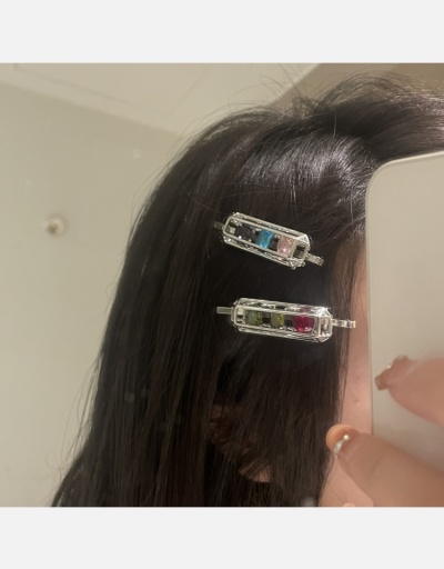 Replica Color Blocking Rhinestone Women Hair Clips  #796292 $9.31 USD for Wholesale