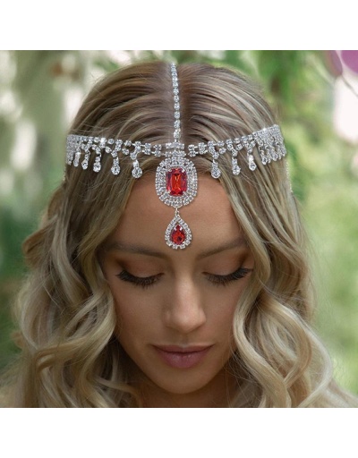 Temperament Contrast Color Pendant Rhinestone Headdress #796295 $16.36 USD, Wholesale Fashion Hair Accessories