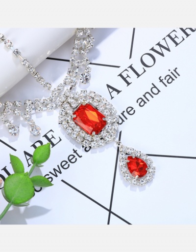 Replica Temperament Contrast Color Pendant Rhinestone Headdress #796295 $16.36 USD for Wholesale