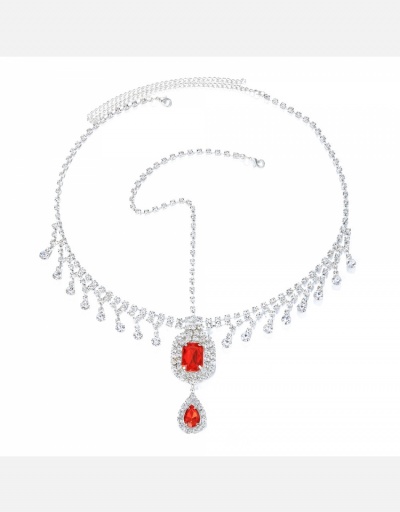 Replica Temperament Contrast Color Pendant Rhinestone Headdress #796295 $16.36 USD for Wholesale