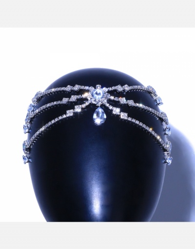 Replica Gorgeous Rhinestone Multilayer Pendant Bridal Headdress #796297 $19.31 USD for Wholesale