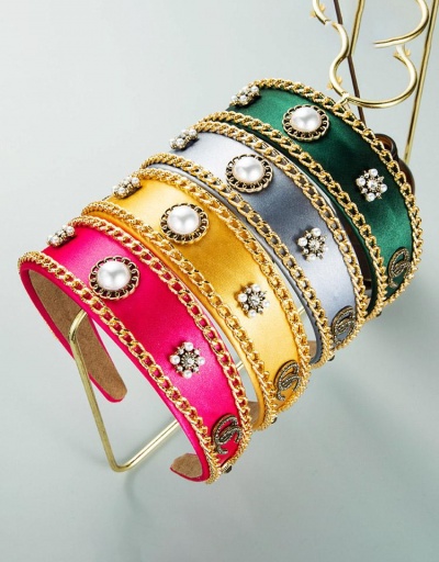 Korean Style Geometric Chain Design Hair Hoop #796303 $10.09 USD, Wholesale Fashion Hair Accessories