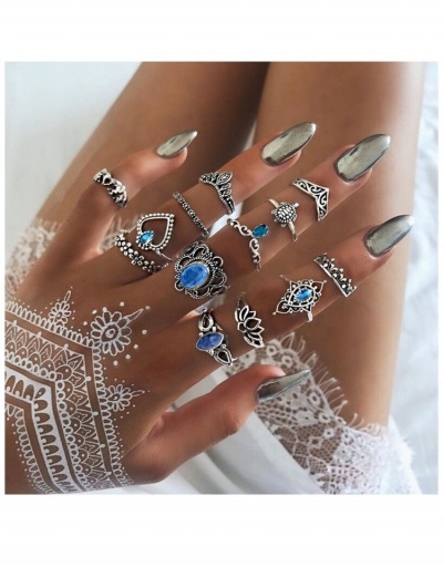 Hip Hop Irregular 13-piece Ring Set #796314 $4.87 USD, Wholesale Fashion Ring