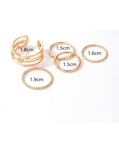 Replica Alloy Easy Matching Rhinestone Ring Sets For Women #796315 $3.98 USD for Wholesale