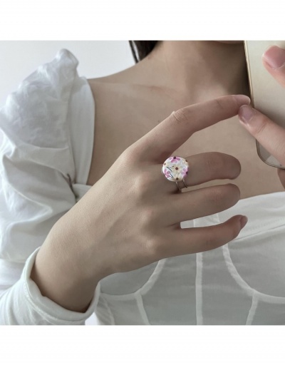 Replica  Faux Pearl Flower Irregular Sweet Ring #796322 $7.54 USD for Wholesale