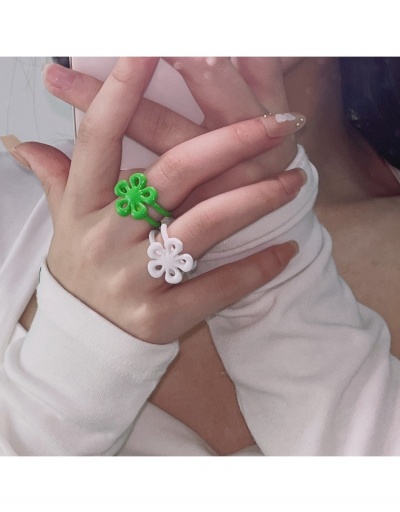 Replica  Original Sweet Flower Pure Color Ring #796327 $7.85 USD for Wholesale