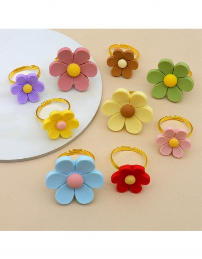 Replica  Sweet Flowers 9 Pieces Ring Sets #796335 $6.83 USD for Wholesale