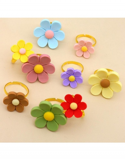 Replica  Sweet Flowers 9 Pieces Ring Sets #796335 $6.83 USD for Wholesale