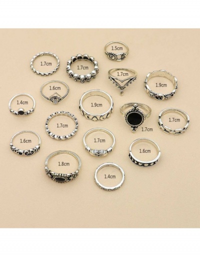 Replica Fashion Sun Star Crown 16 Pieces Ring Sets #796339 $6.15 USD for Wholesale