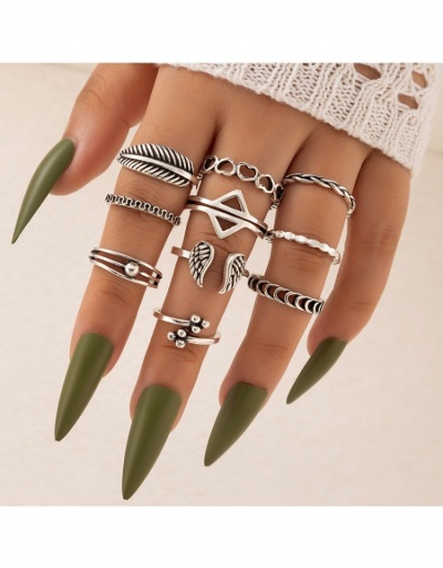  Wholesale Retro 10 Piece Ring Set #796341 $5.54 USD, Wholesale Fashion Ring