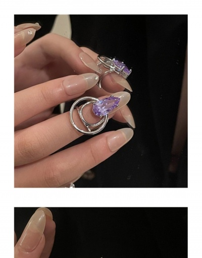 Replica  Fashion Metal Decor Rhinestone Nail Ring  #796344 $5.43 USD for Wholesale