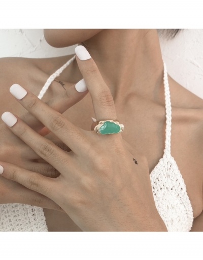 Replica  Retro Fashion Style Geometric Design Ring #796348 $5.15 USD for Wholesale