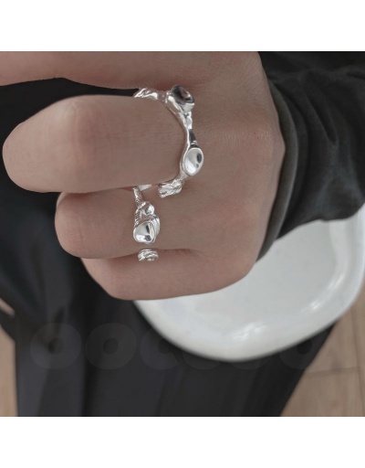 Replica Open Platinum Plating Chic Fashion Rings For Women #796357 $4.70 USD for Wholesale