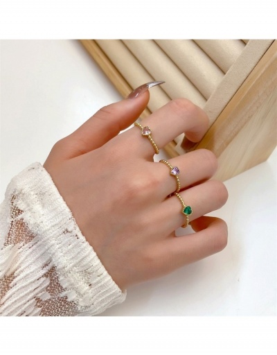  2022 Simple Zircon Heart Ring #796358 $5.43 USD, Wholesale Fashion Ring