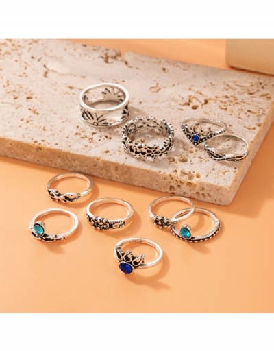 Replica Trendy Hollow Out Metal Vintage Ring Sets  #796364 $5.33 USD for Wholesale