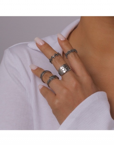  Simple Design Retro Flower Metal Ring #796368 $6.85 USD, Wholesale Fashion Ring