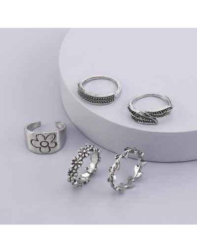 Replica  Simple Design Retro Flower Metal Ring #796368 $6.85 USD for Wholesale