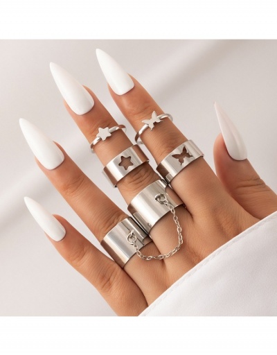  Fashion Star Butterfly Hollow Out Ring #796371 $5.20 USD, Wholesale Fashion Ring