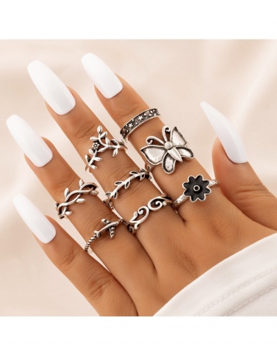  European Retro Metal Decor 8-Piece Ring Set  #796380 $4.73 USD, Wholesale Fashion Ring