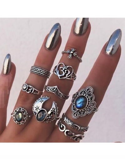 Replica Women Stylish Silvery Ring Sets  #796383 $5.10 USD for Wholesale