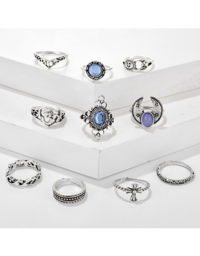 Replica Women Stylish Silvery Ring Sets  #796383 $5.10 USD for Wholesale