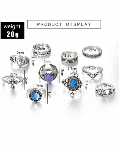 Replica Women Stylish Silvery Ring Sets  #796383 $5.10 USD for Wholesale