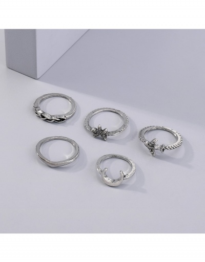 Replica New Women Vintage Silvery Ring Sets #796384 $7.40 USD for Wholesale