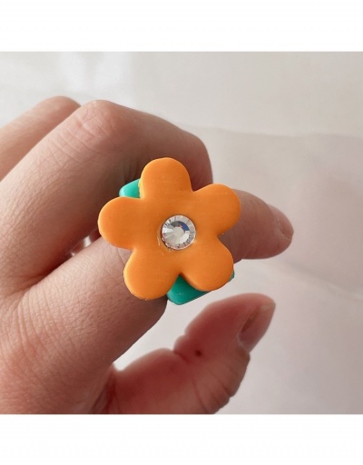 Replica  Summer Acrylic Flower Decor Ring #796391 $7.18 USD for Wholesale